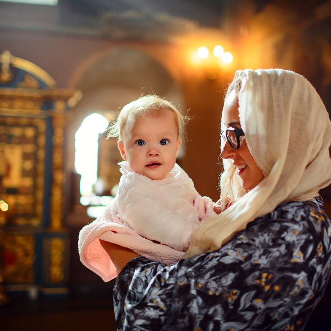 фотосессия крещения для малышей